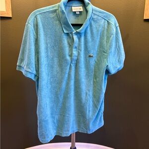 Men’s Lacoste size large terry cloth polo